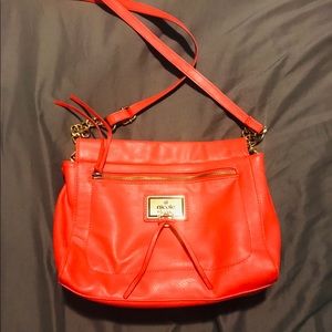 NICOLE, coral crossbody purse
